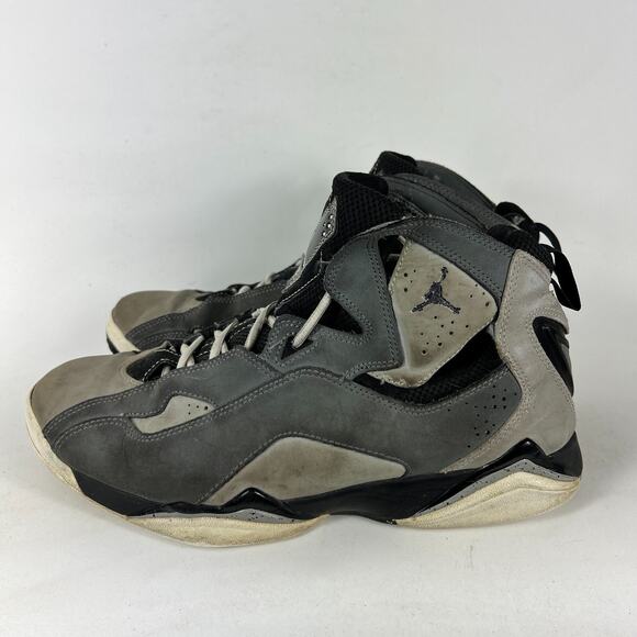 Air Jordan True Flight Sneaker Men's 11.5 Gray Logo Basketball Shoes 342964-003 - Picture 5 of 10